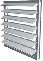 Aluminum Backdraft Damper (up to 4000 fpm)